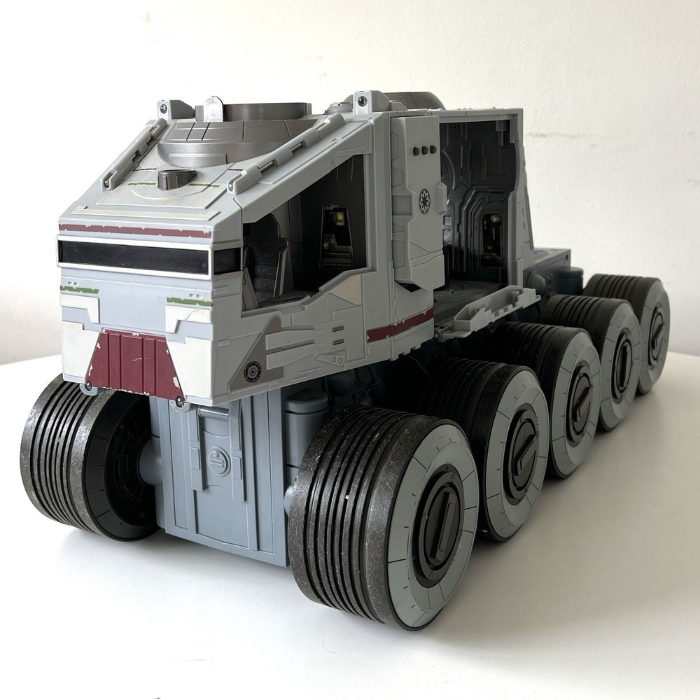 Star Wars The Clone Wars Clone Turbo Tank Vehicle Juggernaut 2008 Incomplete - Picture 7 of 16